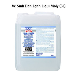 Dung dịch vệ sinh giàn lạnh điều hòa, dàn lạnh ô tô liqui moly 2k a/c system cleaner 9001 can 5l - nhập khẩu đức