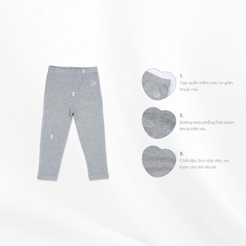 Quần legging dài cho bé từ 06 tháng tuổi co giãn cho bé - Siro BSR410000