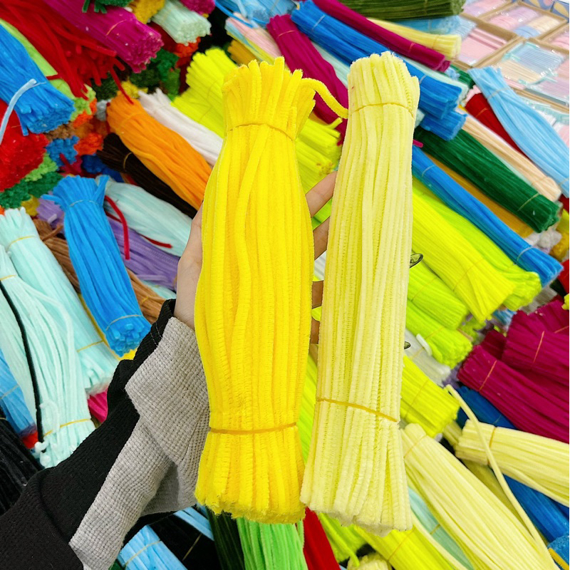 Set 46-50 Dây Xoắn Kẽm Nhung DIY Làm Hoa, Làm Đồ Thủ Công Handmade Hàng Loại 1