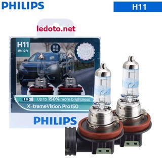 Đèn pha Halogen Philips Xtreme Vision Pro150 +150%