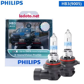 Đèn pha Halogen Philips Xtreme Vision Pro150 +150%