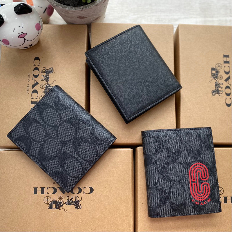 VÍ NAM COACH SLIM BILL, CARD HOLDER ĐỂ THẺ, ĐỂ TIỀN ĐỦ MẪU MỚI 100%