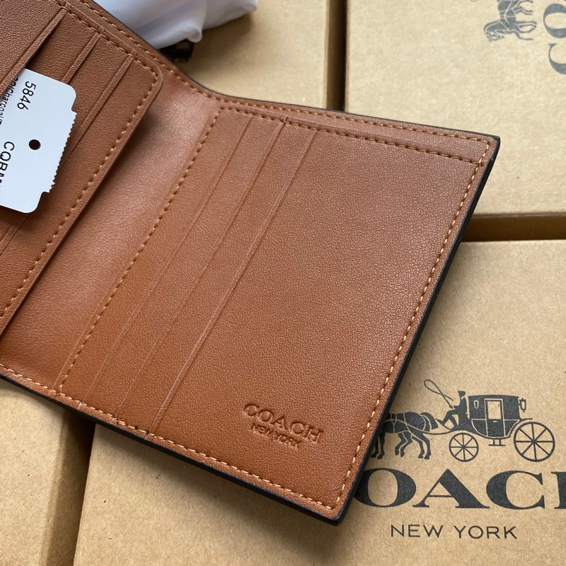 VÍ NAM COACH SLIM BILL, CARD HOLDER ĐỂ THẺ, ĐỂ TIỀN ĐỦ MẪU MỚI 100%