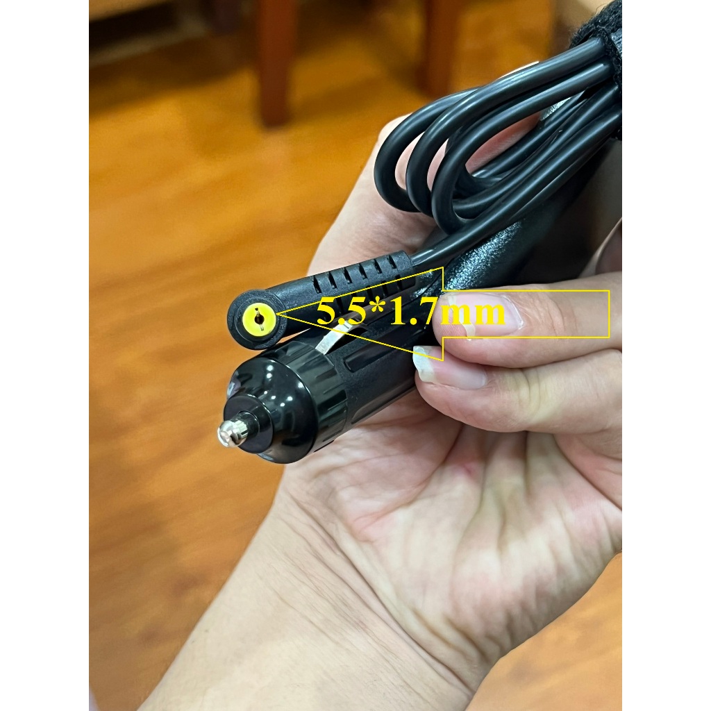 Bộ chuyển sạc laptop acer trên xe oto