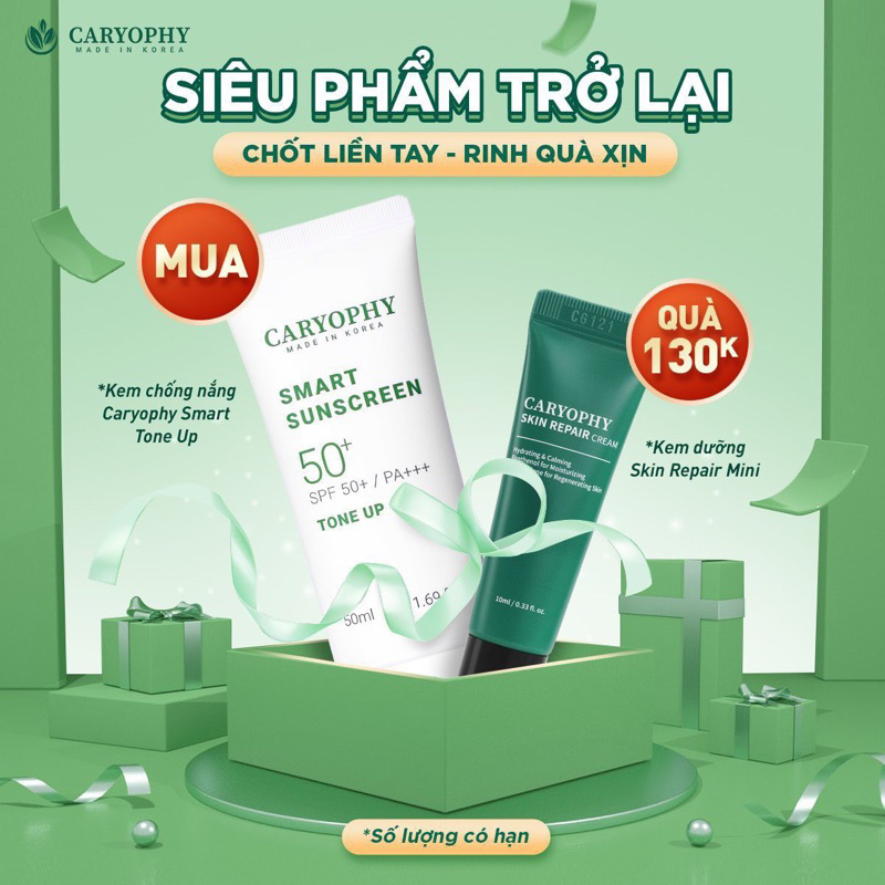 Kem Chống Nắng Nâng Tone CARYOPHY SUNSCREEN
