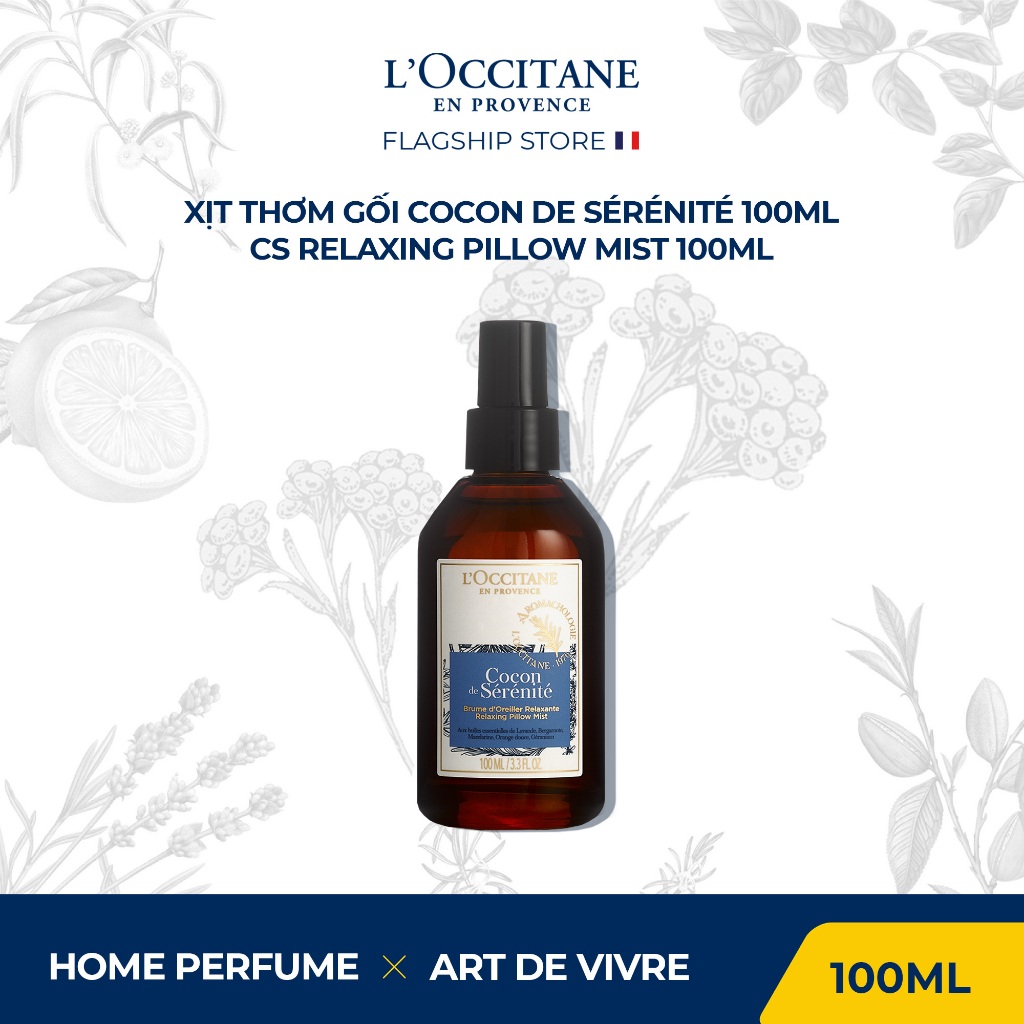 Xịt Thơm Gối L'Occitane Cocon de Sérénité Relaxing Pillow Mist 100ml