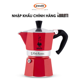 Ấm pha cafe Bialetti Moka Express RED 3 cup