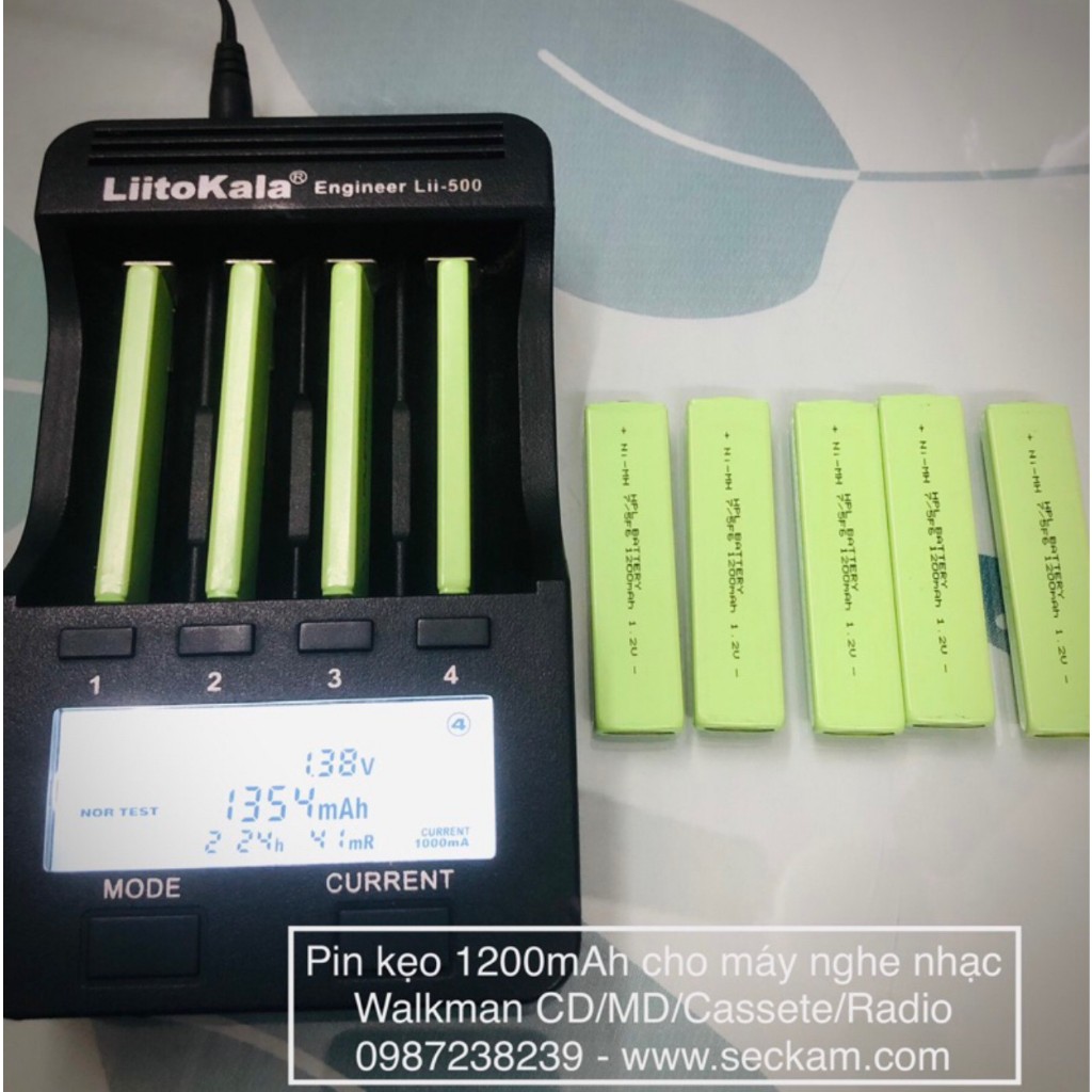 Pin kẹo Ni-MH 1200mAh cho máy nghe nhạc Walkman CD MD