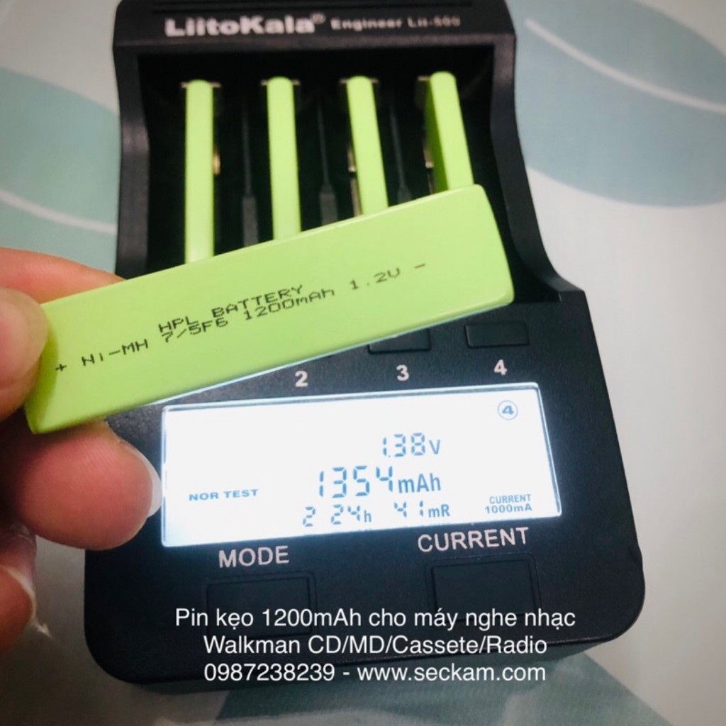 Pin kẹo Ni-MH 1200mAh cho máy nghe nhạc Walkman CD MD