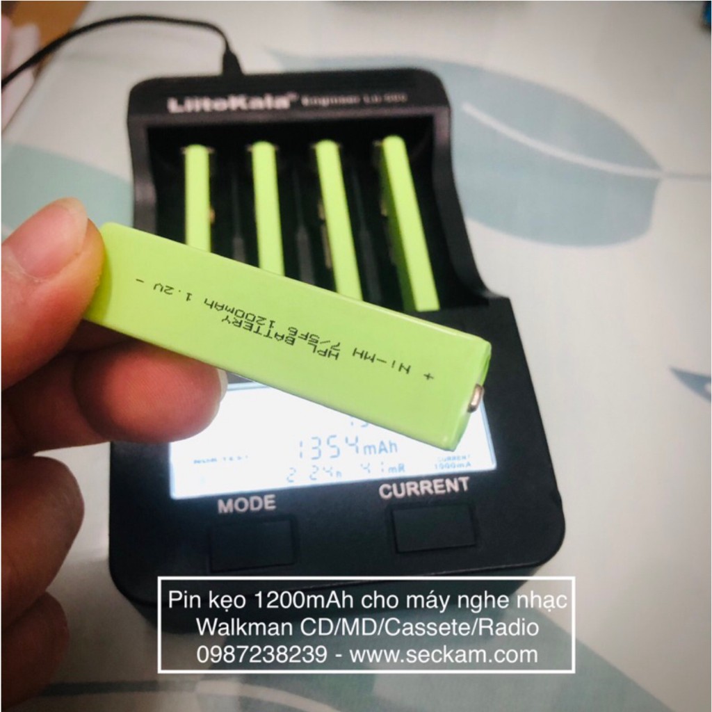 Pin kẹo Ni-MH 1200mAh cho máy nghe nhạc Walkman CD MD