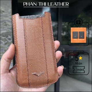 Bao da điện thoại vertu aster p, x 2017 2 cánh da kì nhông mẫu rút