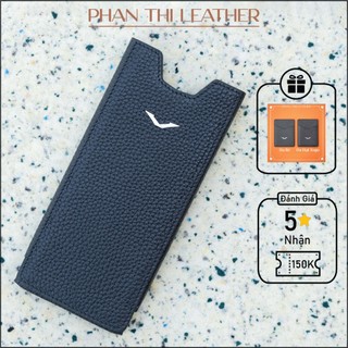 Bao da điện thoại vertu meta 1 - i vertu 5g da hạt togo mẫu rút hộp