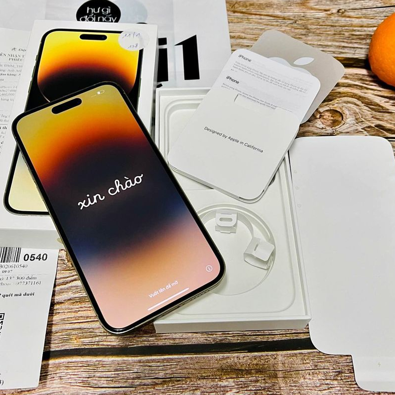 Iphone 14 pro max 128gb full box cbh đến 2/2024 pin 100