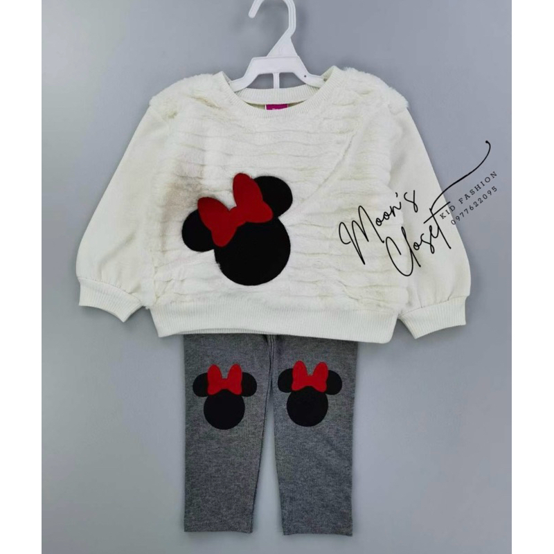 XD- Sét quần legging áo lông Disney size 2y-5y
