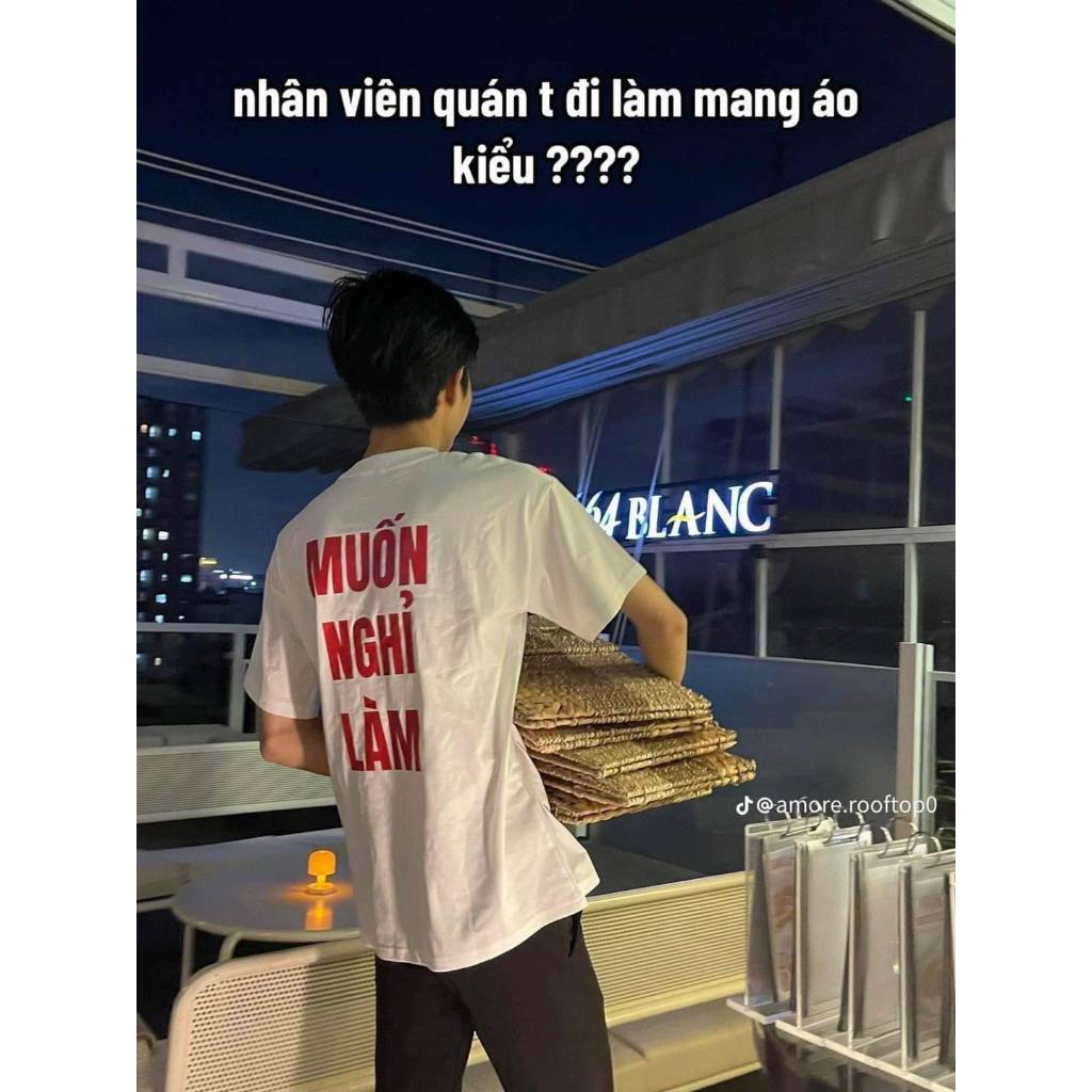 Áo muốn nghỉ làm thun phông nam nữ cotton unisex fom rộng hàn quốc local brand 250gsm L66 AS181