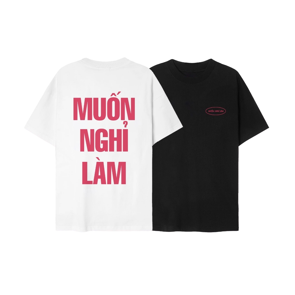 Áo muốn nghỉ làm thun phông nam nữ cotton unisex fom rộng hàn quốc local brand 250gsm L66 AS181