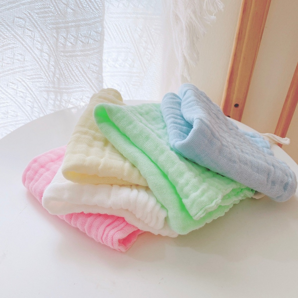 Set 3 khăn sữa 6 lớp xô Monona Organic kháng khuẩn, thấm hút tốt