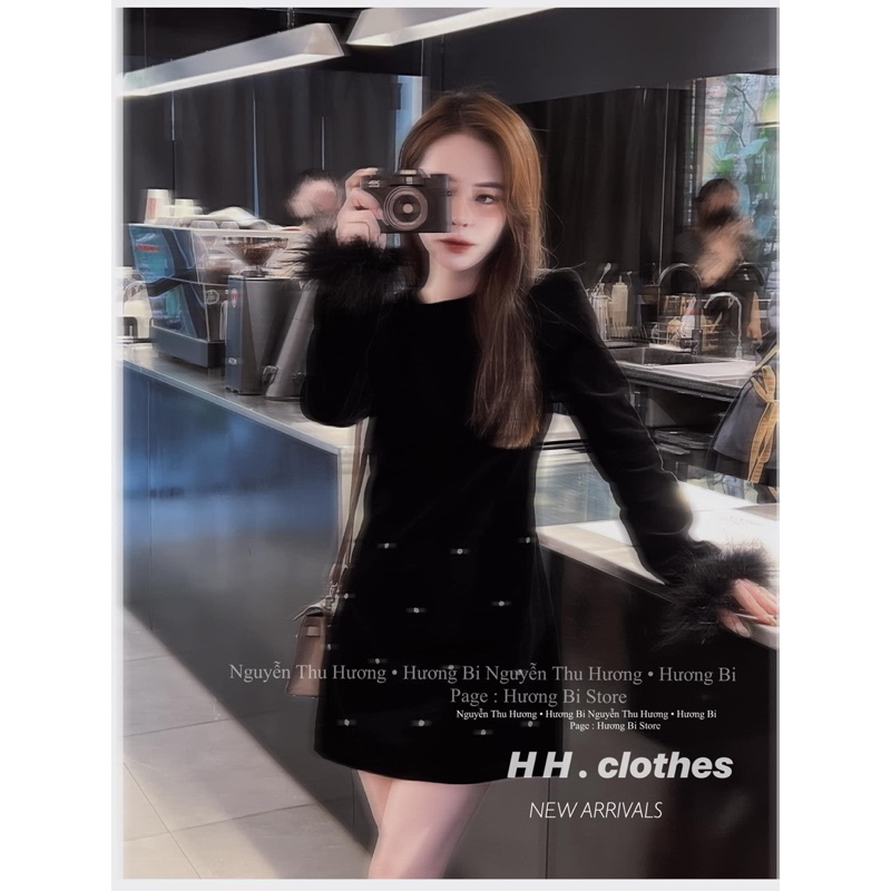 Váy nhung đính đá