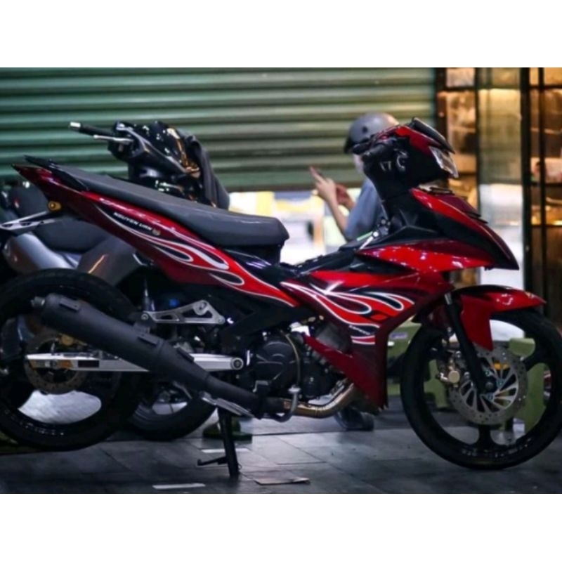 Tem Lửa Exciter 150 Dán Xe Đỏ - Decal Tem Cao Cấp