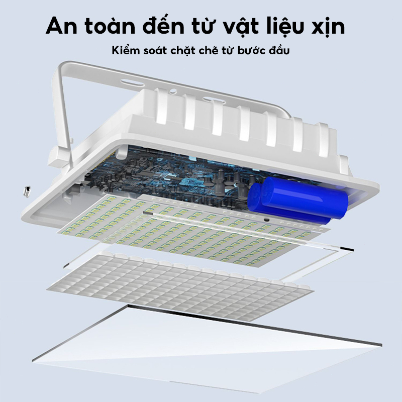 JIOR đèn năng lượng mặt trời solar light 1000W IP67 chống thấm nước đèn LED đèn năng lượng mặt trời trong nhà