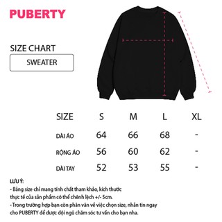 áo sweater localbrand PUBERTY BASIC STAR SWEATER