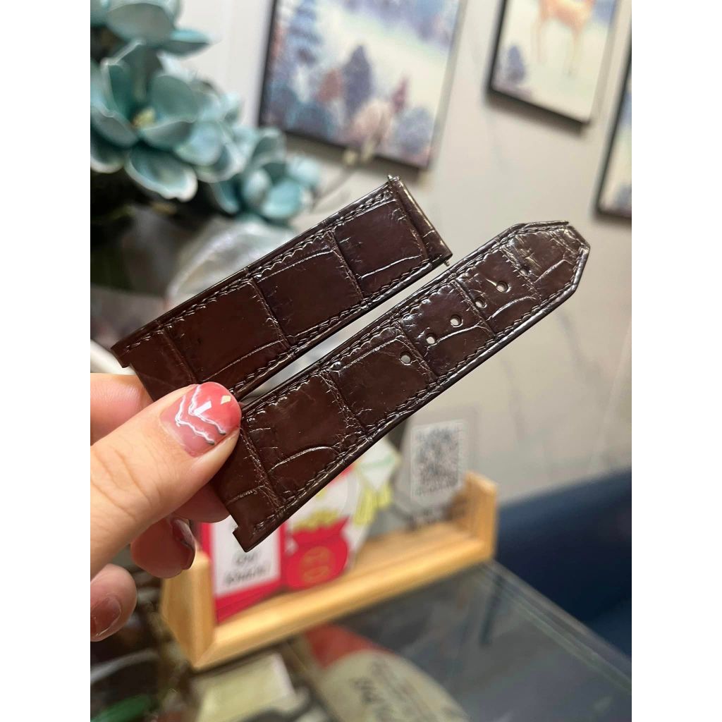 Dây Da Cá Sấu Ferragamo - Dây Đồng Hồ F80 - Da cá sấu Cao Cấp, Sang Trọng