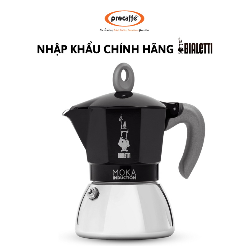 Ấm pha cà phê Bialetti Moka Induction Black 4 cup