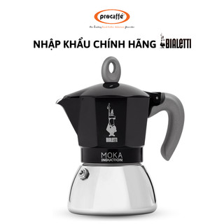 BIALETTI Ấm pha cà phê Bialetti Moka Induction Black 4 cup