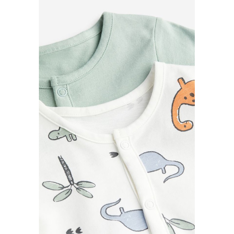 Set 2 body dài pyjama cho bé HM auth