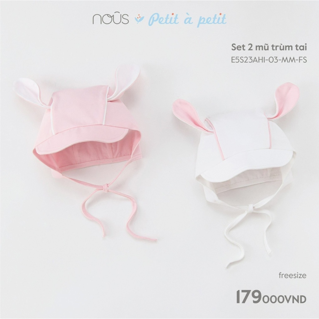 Mũ Cho Bé từ sơ sinh đến 18 tháng tuổi Nous chính hãng