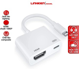 Bộ chuyển đổi sang HDMI hỗ trợ trình chiếu lên máy chiếu, Tivi tiện dụng chuẩn 1080P 6S/7/8Plus/11/12/13/14