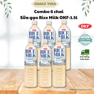 Combo 6 chai sữa gạo đường ăn kiêng rice milk okf 1,5l