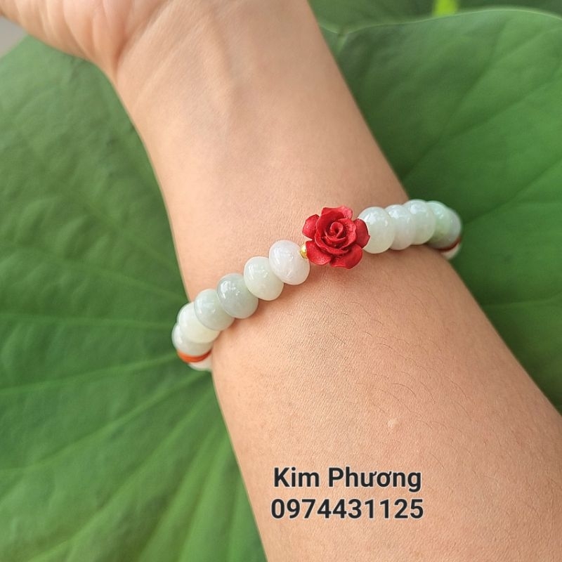 Chuỗi Vòng Tay Đa Bảo charm Hoa Hồng