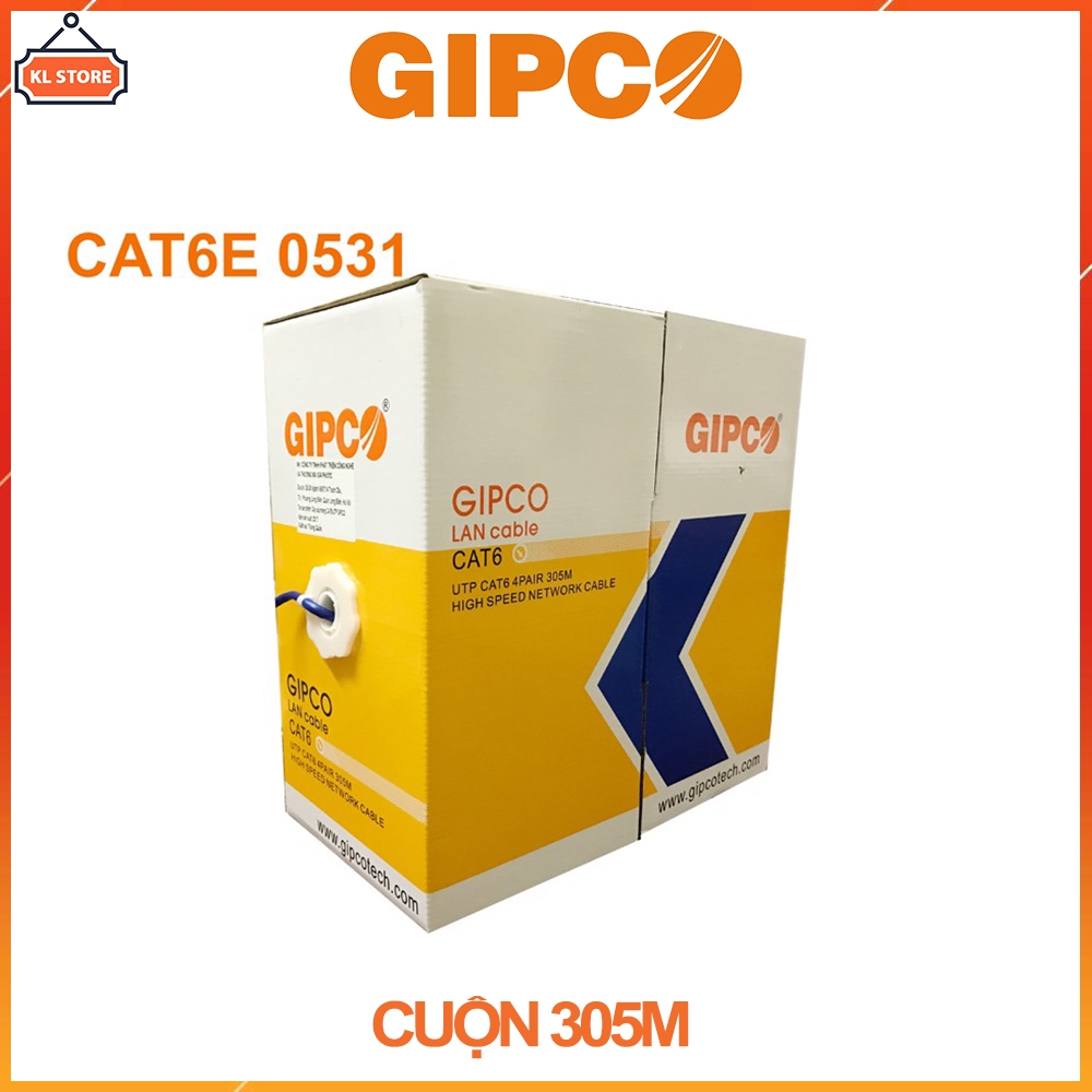 Dây Cable Mạng CAT6 GIPCO - UTP