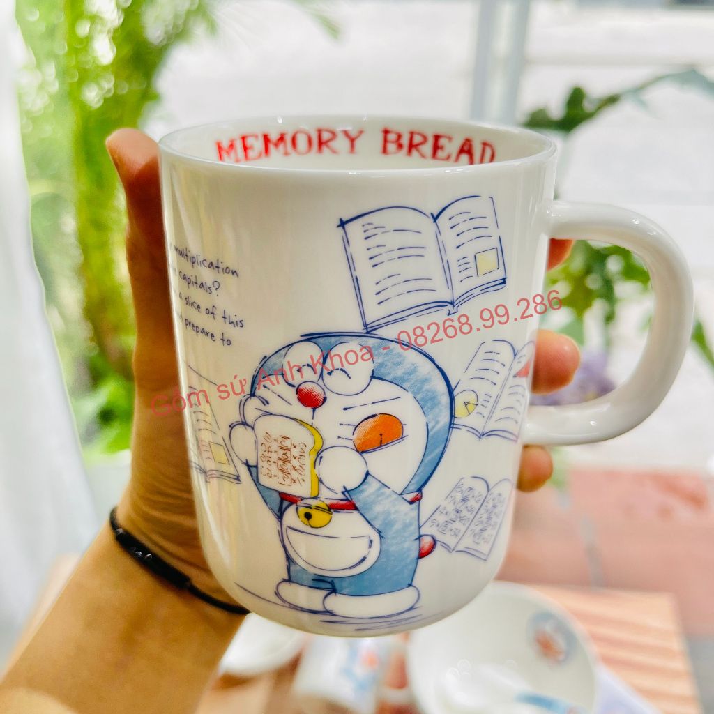 Bộ Bát Đĩa Gốm Sứ Decor, Bát Ăn Cơm, Bát Ăn Chè, Chén Dĩa Dễ Thương Bộ Doremon huyền thoại Cute dễ thương Gomsudecor21