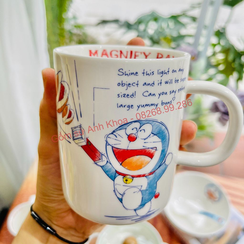 Bộ Bát Đĩa Gốm Sứ Decor, Bát Ăn Cơm, Bát Ăn Chè, Chén Dĩa Dễ Thương Bộ Doremon huyền thoại Cute dễ thương Gomsudecor21