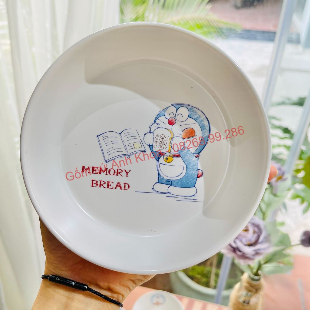 Bộ Bát Đĩa Gốm Sứ Decor, Bát Ăn Cơm, Bát Ăn Chè, Chén Dĩa Dễ Thương Bộ Doremon huyền thoại Cute dễ thương Gomsudecor21