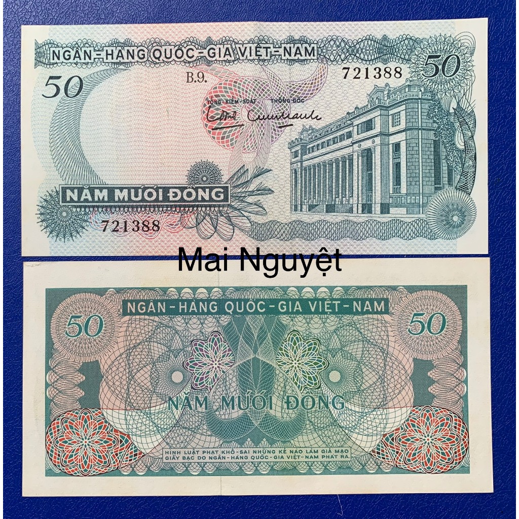 Sưu tầm 50 đồng hoa văn 1969