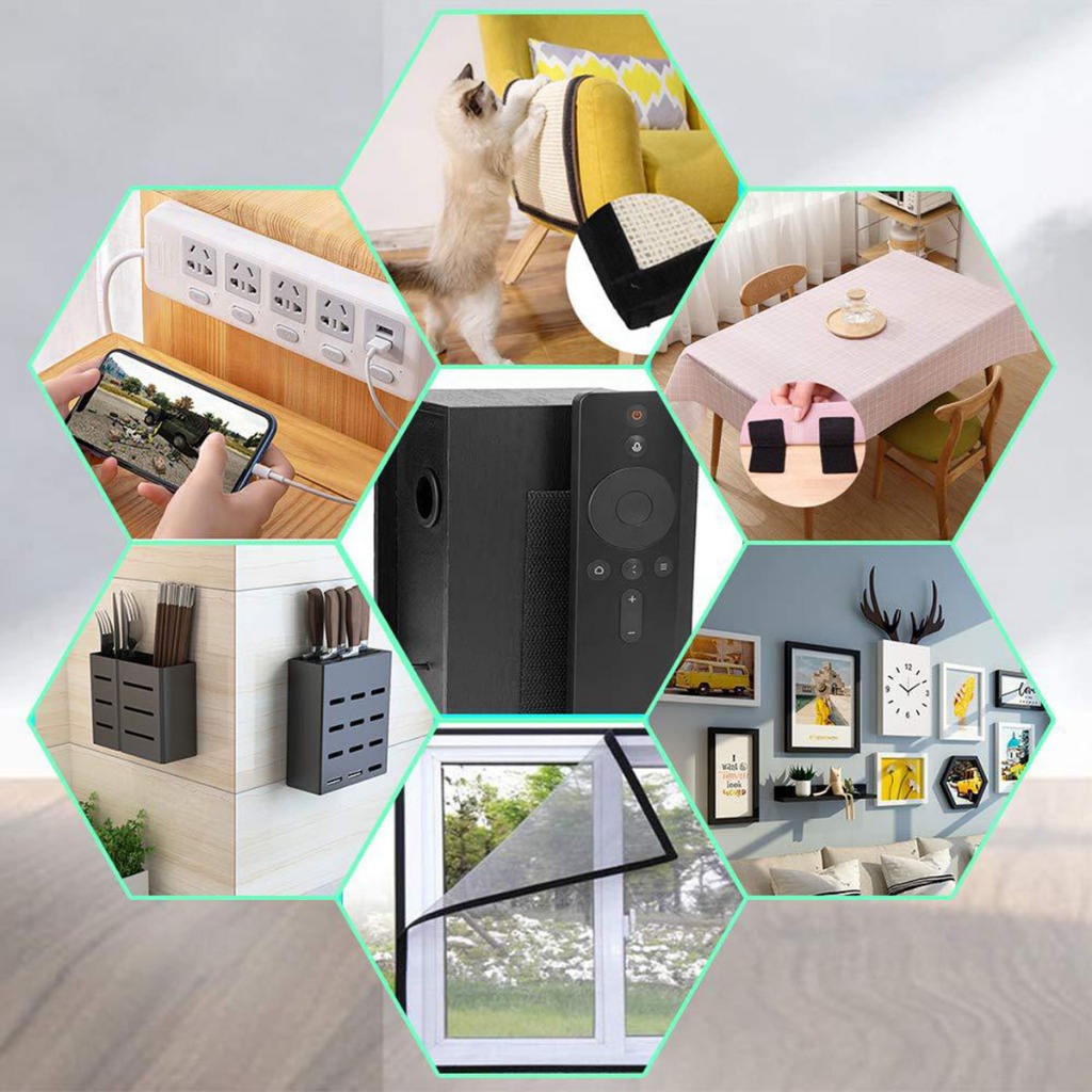 Băng gai Velcro, Băng gai dính khóa nhám gai, miếng dán vải 2 mặt dán giày, túi xách, quần áo các vật dụng gia đình