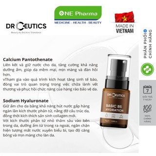 Tinh Chất B5 Basic Hydration 5% Dr Ceutics Cho Da Dầu Mụn 30ml