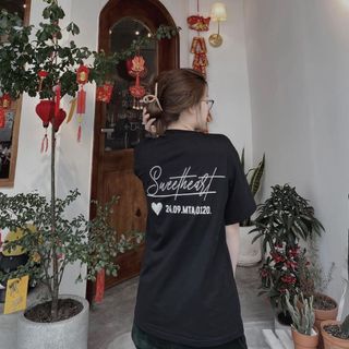 Áo thun local brand unisex silence t-shirt/ "sweetheart" form âu, áo phông unisex 100% cotton 2 chiều basic tee