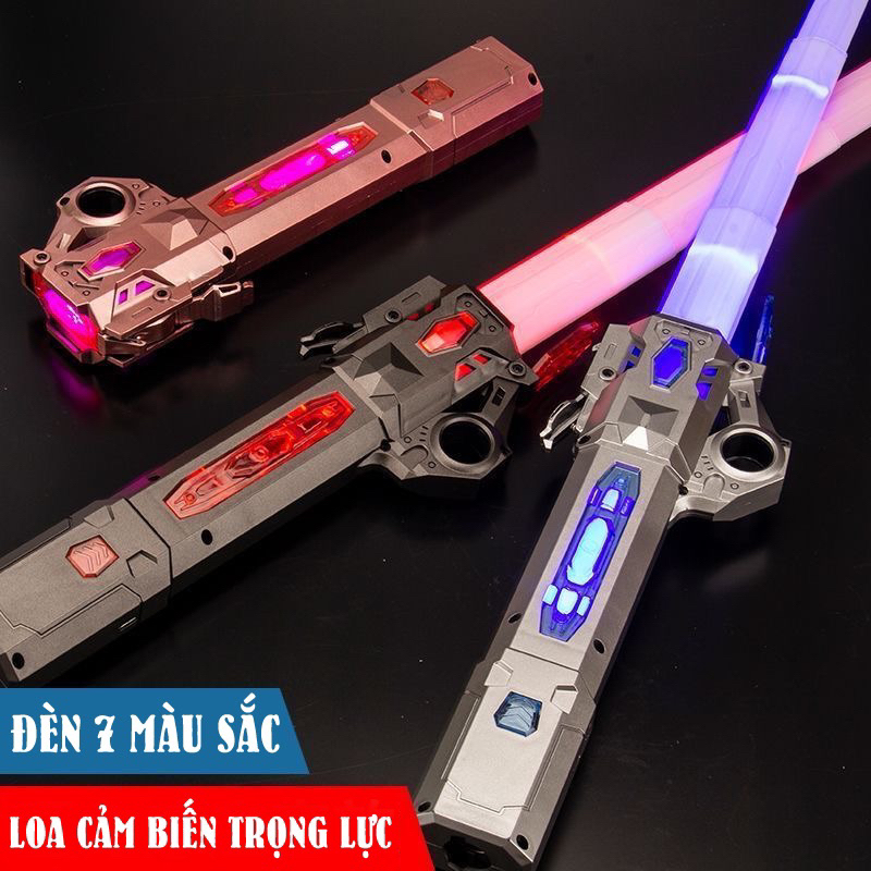Kiếm Lazer Ánh Sáng Phiên Bản Mới Lightsaber Ghép Đôi Sạc Pin TypeC Mix Màu Cháy Phố