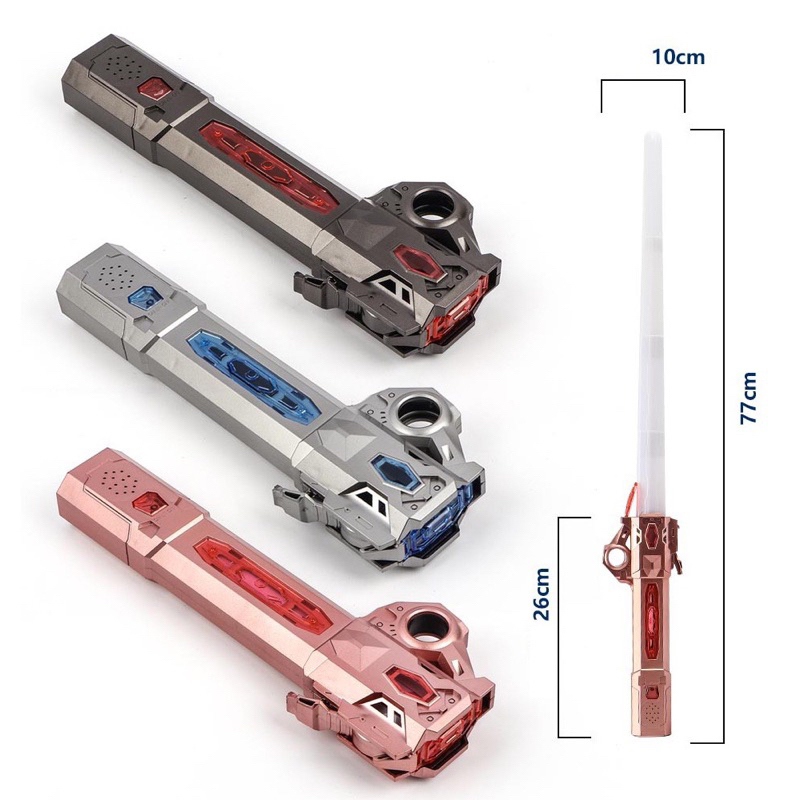 Kiếm Lazer Ánh Sáng Phiên Bản Mới Lightsaber Ghép Đôi Sạc Pin TypeC Mix Màu Cháy Phố