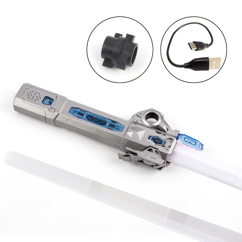 Kiếm Lazer Ánh Sáng Phiên Bản Mới Lightsaber Ghép Đôi Sạc Pin TypeC Mix Màu Cháy Phố