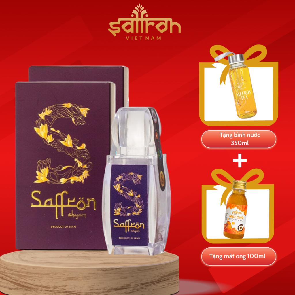 Nhụy hoa nghệ tây Saffron Shyam 2 hộp 1gram/hộp chính hãng