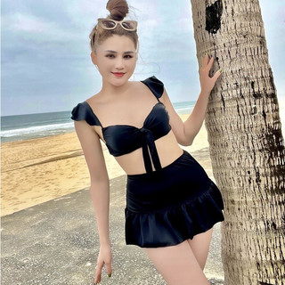 Đồ bơi bikini lanbishop hai mảnh áo nơ cánh tiên váy đuôi cá 111