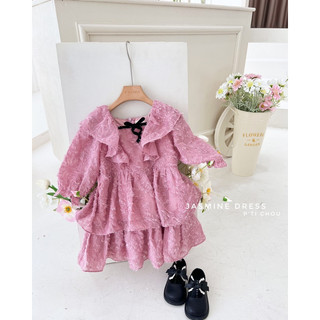 Váy cho bé vải tơ mềm mại thiết kế P'ti chou ( Jasmine dress )