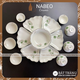  Bộ Bát Đĩa Cúng Gia Tiên Bồ Công Anh Bộ Hoa Mặt Trời Thắp Hương Gốm Sứ Bát Tràng 