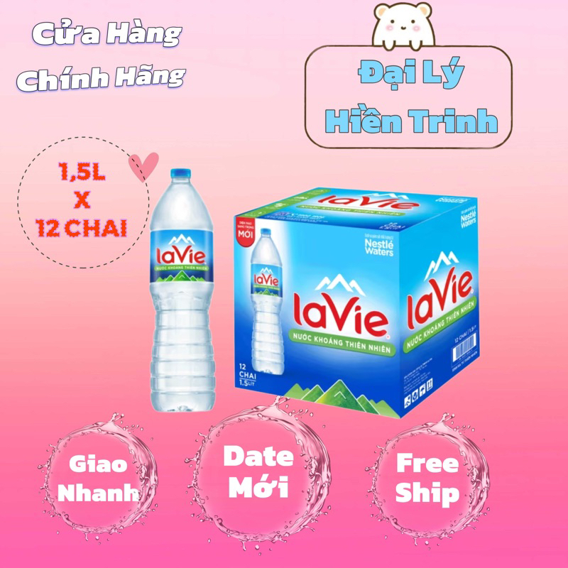 Nước Uống Lavie Khoáng 1,5L (12 chai)