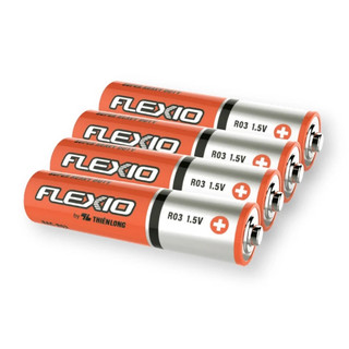 Vỉ 4 viên pin aa/1.5v carbon thiên long flexio bac-r6/4
